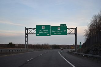 I-781 east at US 11 - Le Ray, NY