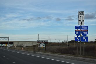 US 11 north at I-781 - Le Ray, NY