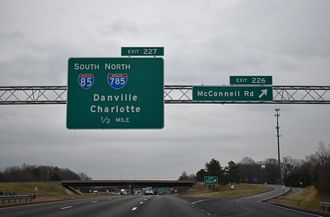 I-40 east at I-785/840 - Greensboro, NC