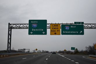 I-785/840 north at I-40 - Greensboro, NC