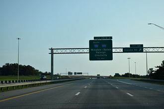 U.S. 29 south at Exit 136 to Hicone Road in Greensboro, North Carolina