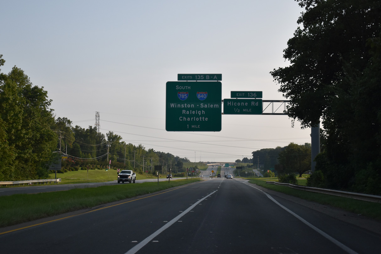U.S. 29 south at Keren Dr, one mile from I-785/840 in Greensboro, NC