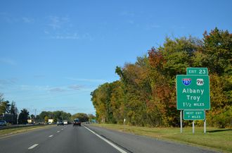 I-87/NY Thrwy north at I-787 - Bethlehem
