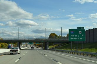 I-87/NY Thrwy south at I-787 - Albany
