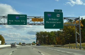 I-87/NY Thrwy south at I-787 - Albany