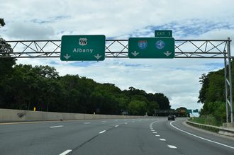 I-787 south at I-87/NY Thrwy - Albany