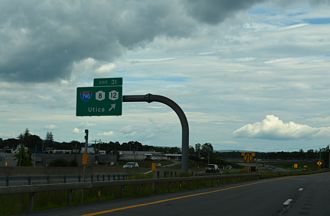 I-90/NY Thrwy east at I-790/NY 5 - Utica