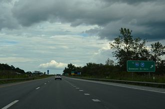 I-790/NY 5 east at I-90/NY Thrwy - Utica