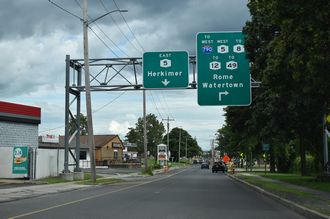 I-790 west at NY 5 - Utica