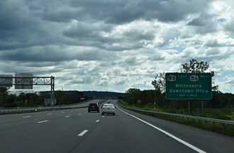 I-790/NY 5-8-12 west at NY 5A/5S - Utica
