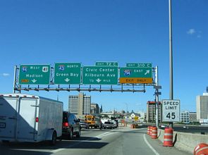 I-43/94 north at I-794 - 2005