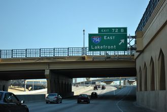 I-43 south at I-94/794 - Milwaukee, WI