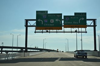 I-794 west at I-43/94 - Milwaukee, WI