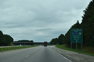 I-95 north at the c/d roadway for I-587/795 and US 264 at Exit 119