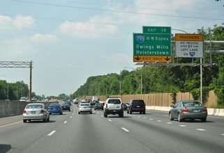 I-695 north at I-795 - Lochearn, MD