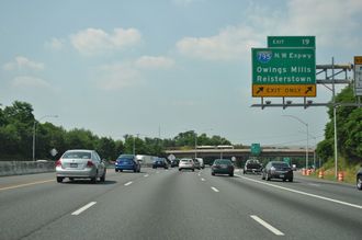 I-695/Baltimore Beltway North at Interstate 795