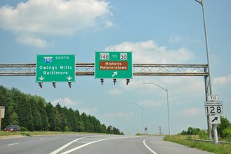 MD 140 east at I-795 - Reisterstown