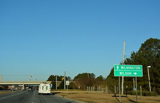 US 70 west at I-795 - Goldsboro, NC