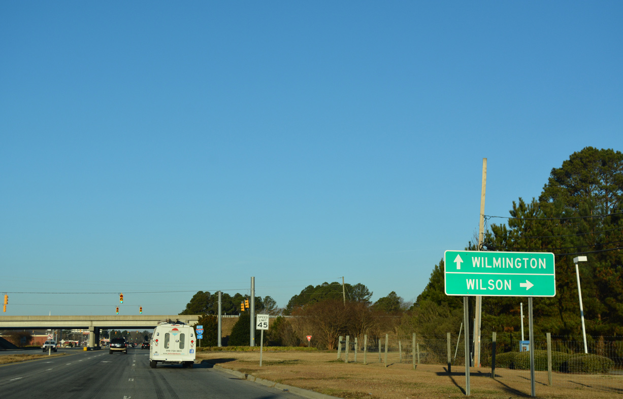 US 70 west at I-795 - Goldsboro, NC