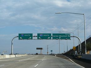 I-5 south at I-805 - Carmel Valley, San Diego, CA