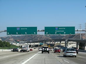 I-5 South at Interstate 805 in San Diego, California