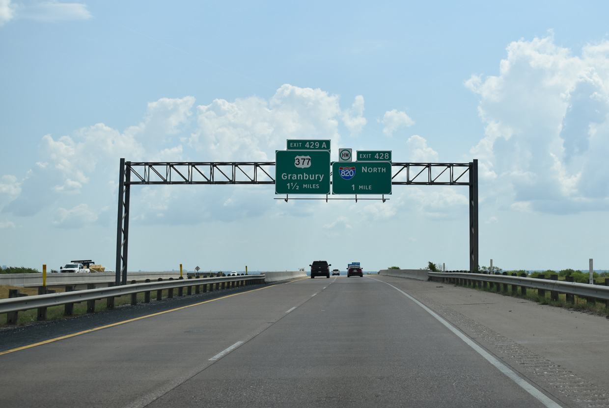 IH 20 east at IH 820 - Ft Worth, TX