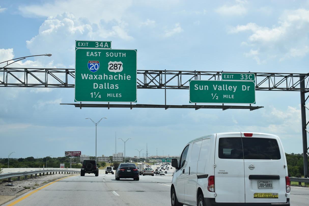 IH 820/US 287 south at IH 20 - Ft Worth, TX