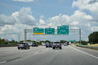 IH 20/US 287 west at IH 820 - Arlington, TX
