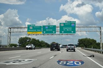 IH 20 West at Interstate 820 in Kennedale, Texas