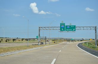 IH 20 west at IH 820 - Benbrook, TX