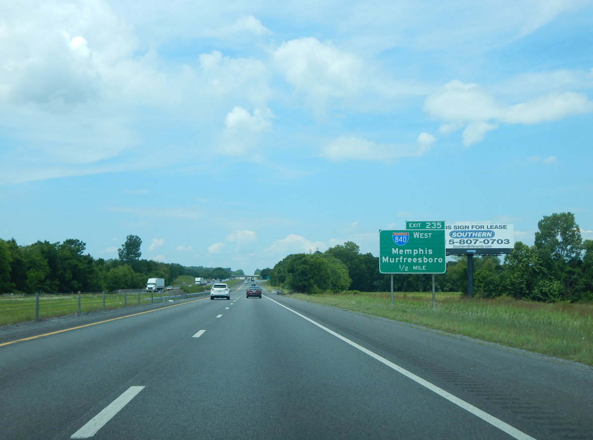 I-40 west at I-840 - Lebanon, TN