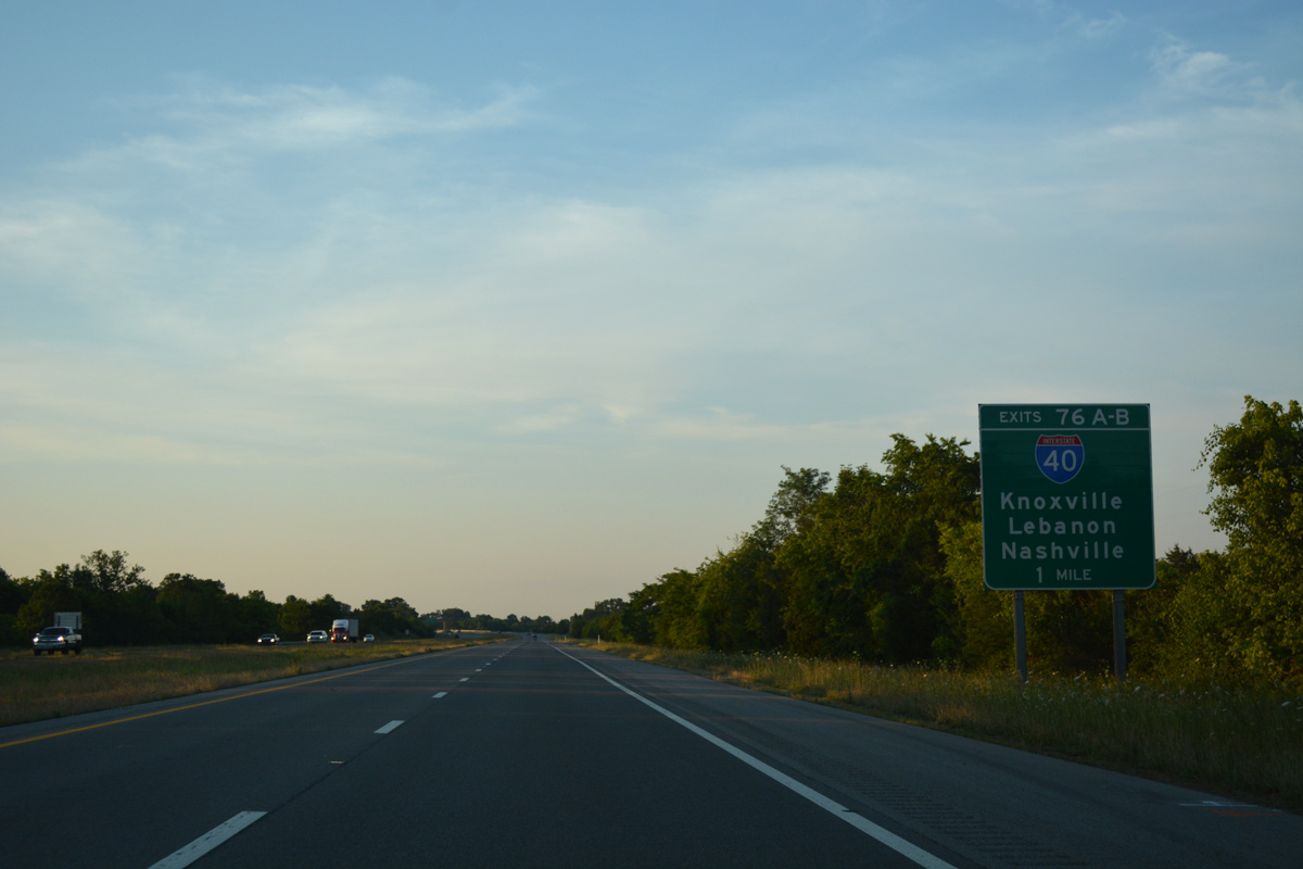 I-840 east at I-40 - Lebanon, TN