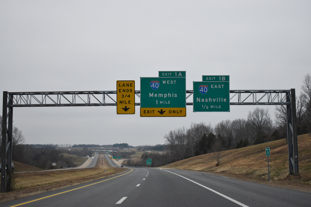 I-840 west at I-40 - Dickson, TN