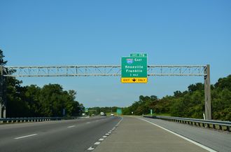 I-40 east at I-840 - Dickson, TN