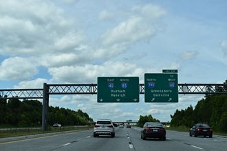 I-85 north at I-785/840 - Greensboro, NC