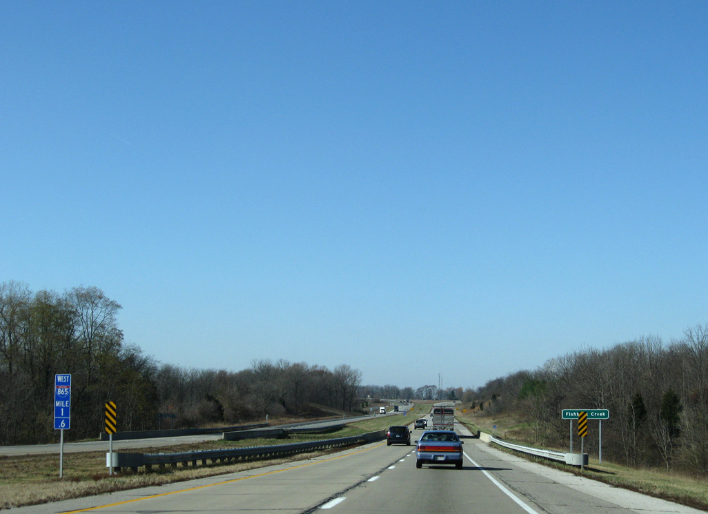 I-865/US 52 west at I-465 - Royalton, IN