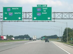I-65/US 52 south at I-865 - 2005