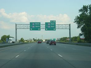 I-65/US 52 south at I-865 - Royalton, IN