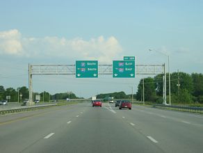 I-65/US 52 south at I-865 - Royalton, IN
