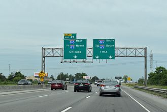 I-465 west at I-865 - Zionsville, IN