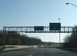 I-865 east at I-465 - Zionsville, IN