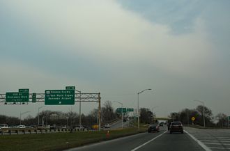 Belt Pkwy east at NY 878 - Queens