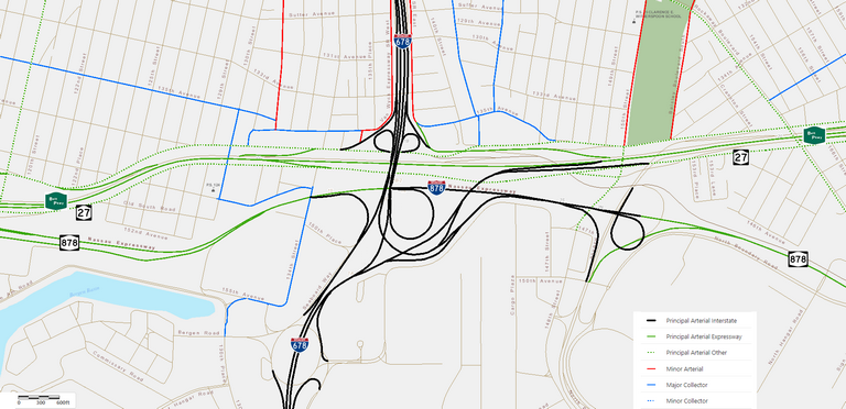 I-878 NYSDOT Functional Class Map