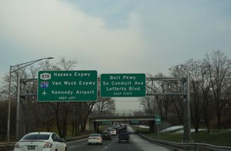 NY 27 east at NY 878 - Queens