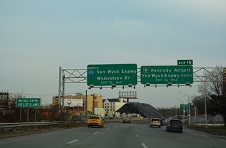 NY 878 east at I-678/878 - Queens