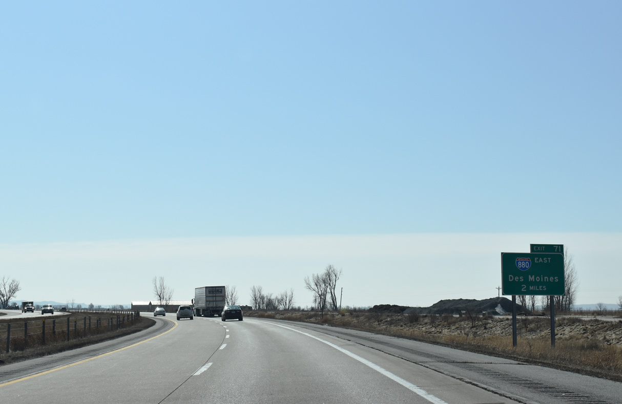 I-29 south at I-880 - Loveland, IA