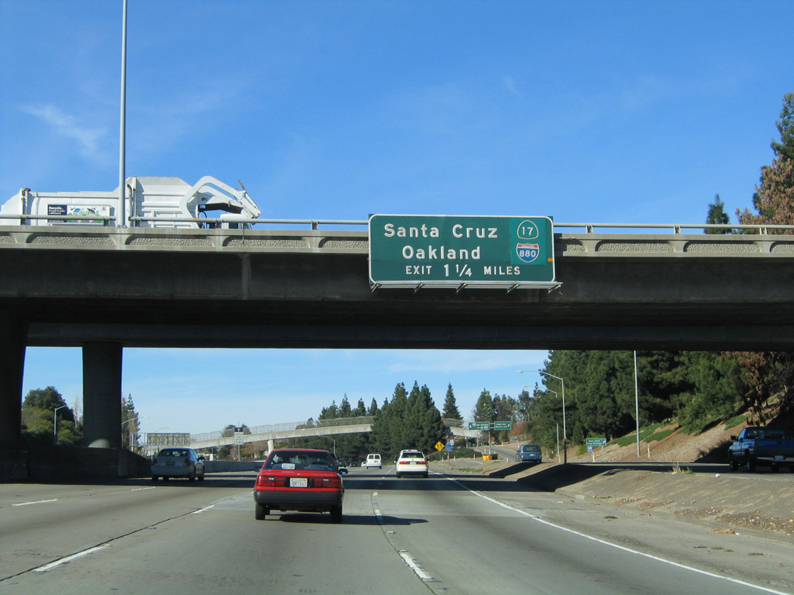 I-280 north at I-880/SR 17 - 2004
