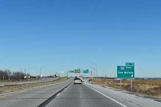 I-29 north at I-880 - Loveland, IA