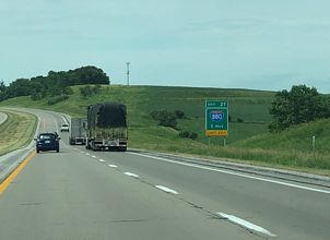 I-80 east at I-880 - Minden, IA