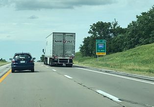 I-80 east at I-880 - Minden, IA